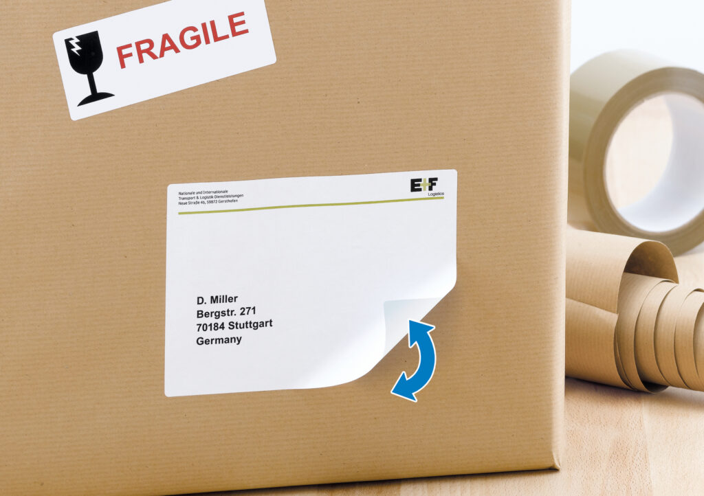 Removable Address Labels A4, 99.1 x 139mm, White, Movables Technology