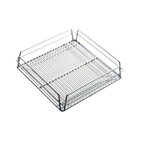 Glass Racks Baskets with Open Interior White