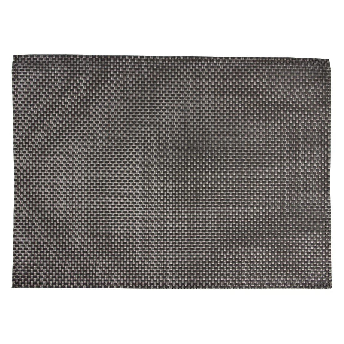 APS PVC Silver And Grey Placemats