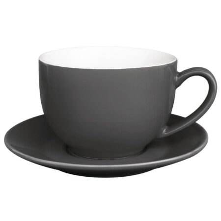 Olympia Cafe Cappuccino Cups Charcoal 340ml