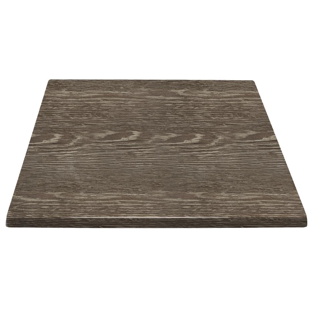Bolero Predrilled Square Table Top Wenge Grain 700mm