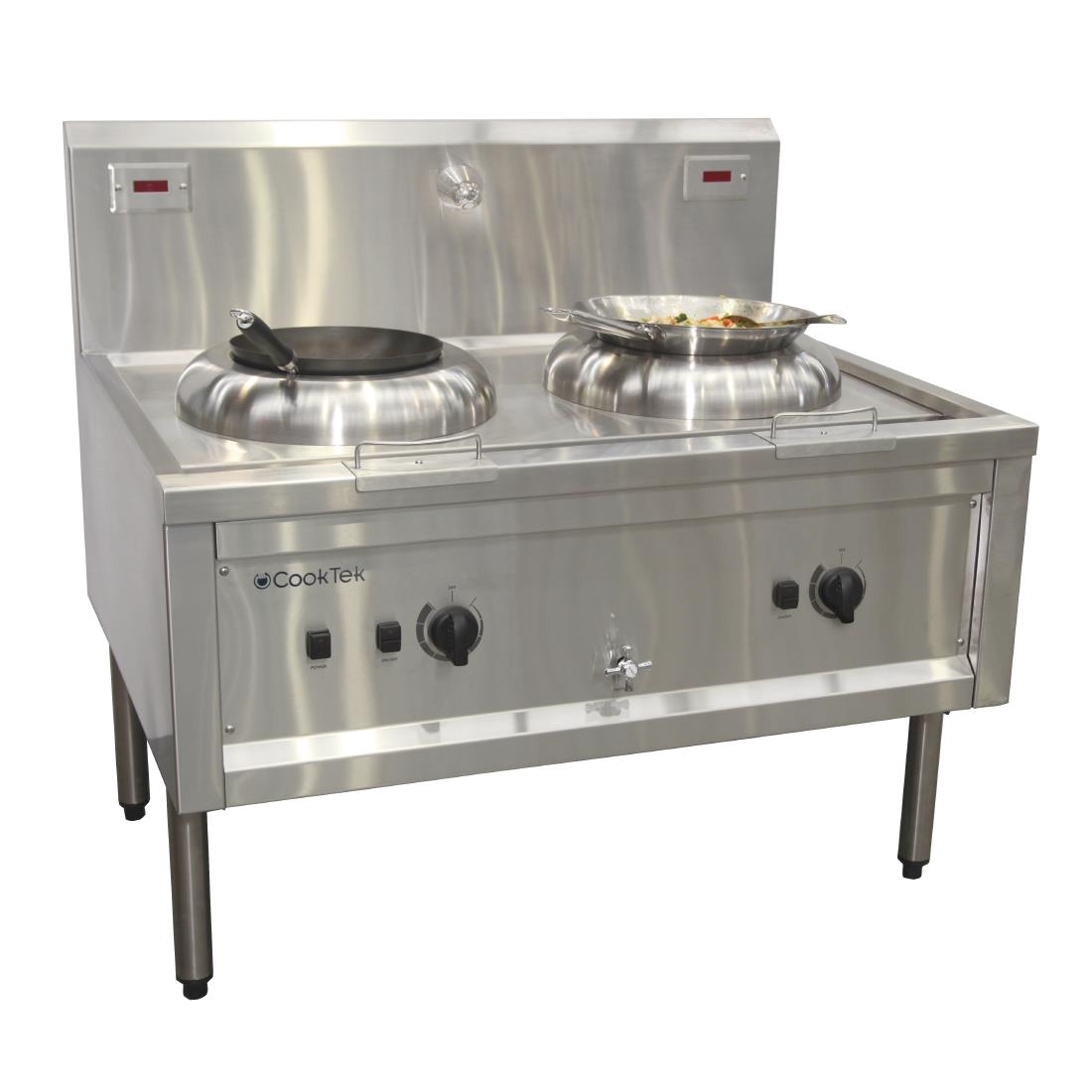 CookTek Electric Wok Cooking Table Double Hole