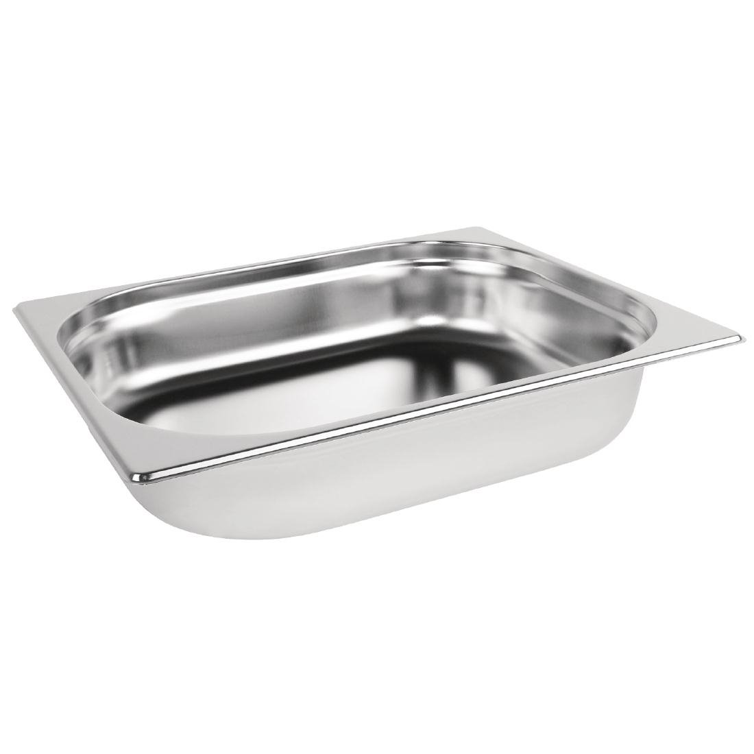 Vogue Stainless Steel 1/2 Gastronorm Pan 40mm